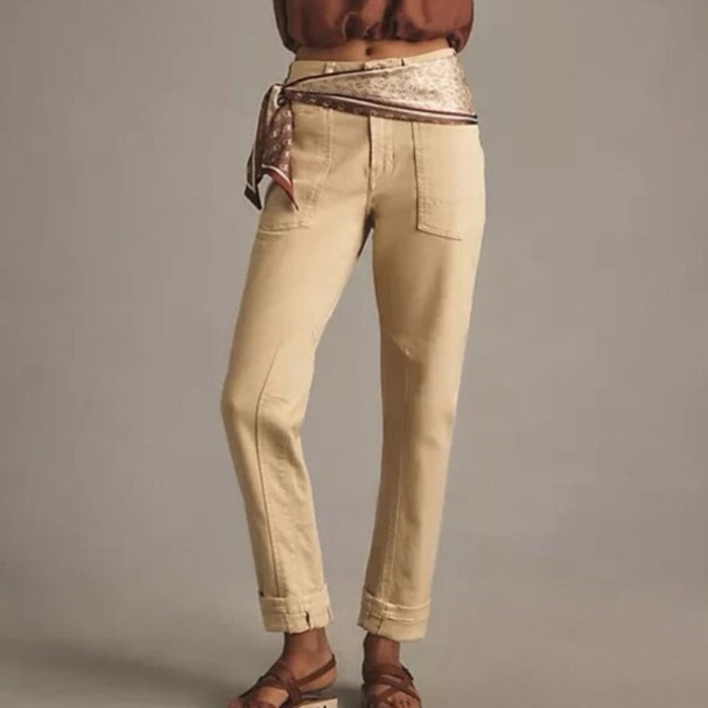 Pilcro Tan Ankle & Cropped Jeans